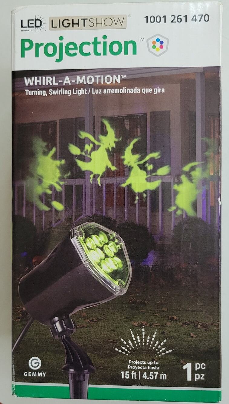 Gemmy ~ LightShow LED Projection ~ Witches ~ Whirl-a-Motion + Strobe Up to 15ft
